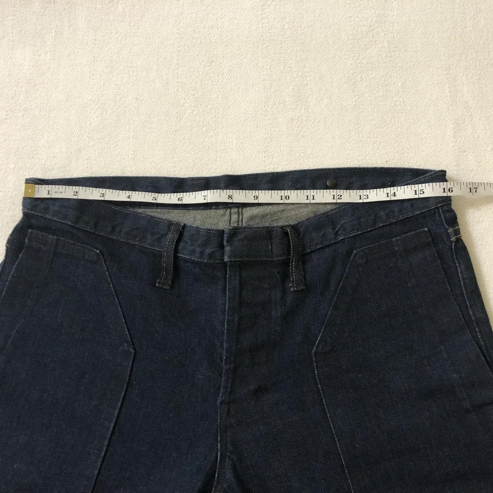 BLKSMTH Jeans Mens 31x34 Blue Selvage Regular Roger Straight Leg Cone Denim USA